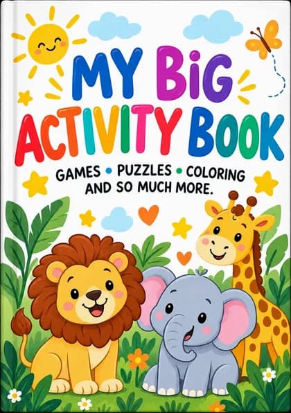 My Big Activity Book — games, puzzles, coloring